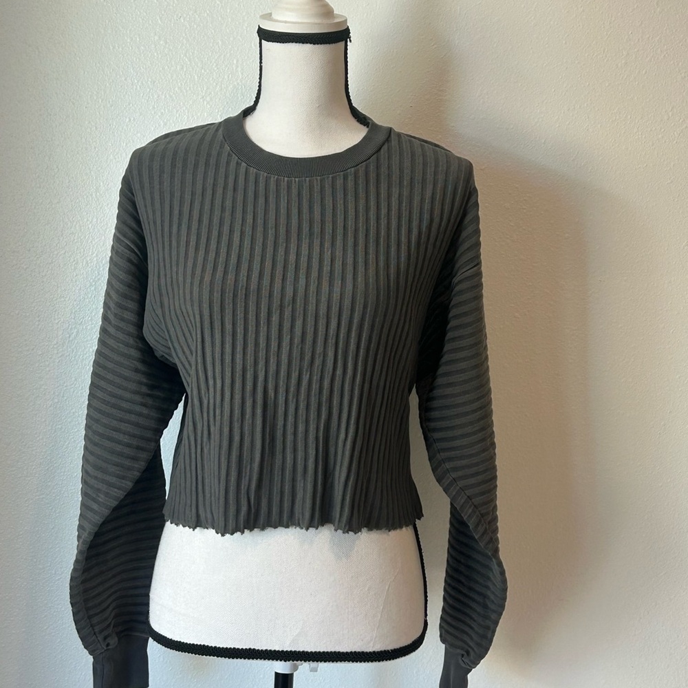 Nwt John Elliott Ribbed Gray Women's Top